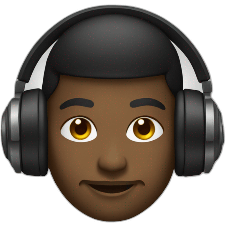 Black dj emoji