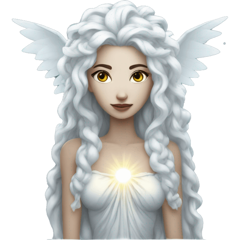 White Goddess of night  emoji