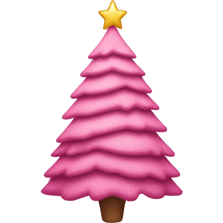 pink christmas tree emoji