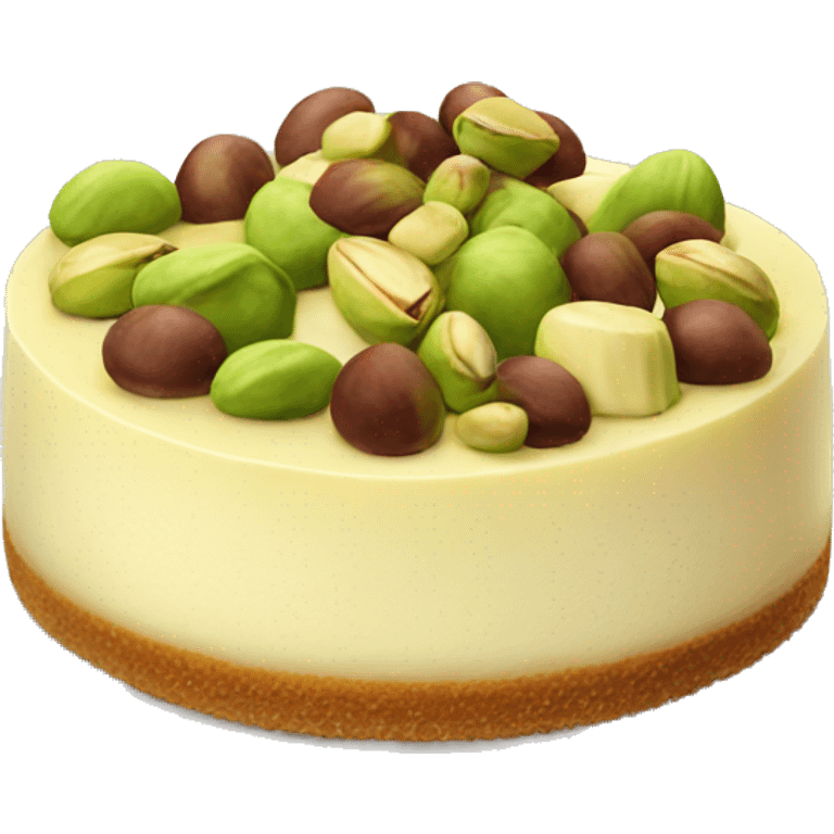 cheesecake with pistachio  emoji