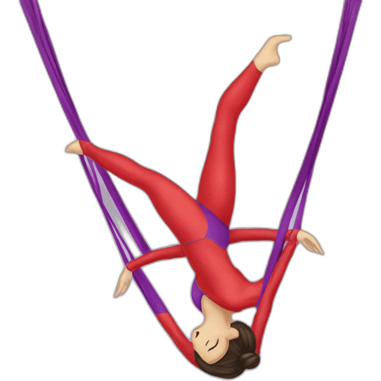 Aerial silks emoji