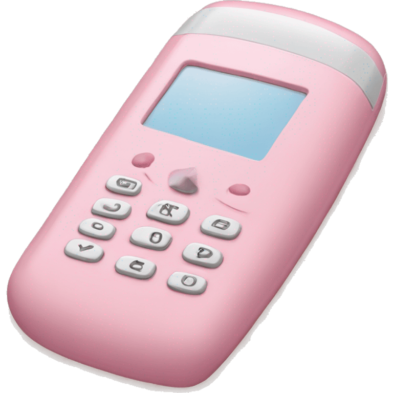 Pastel Pink cute mobile phone emoji