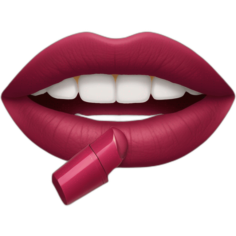 Lipstick branded “To be” emoji