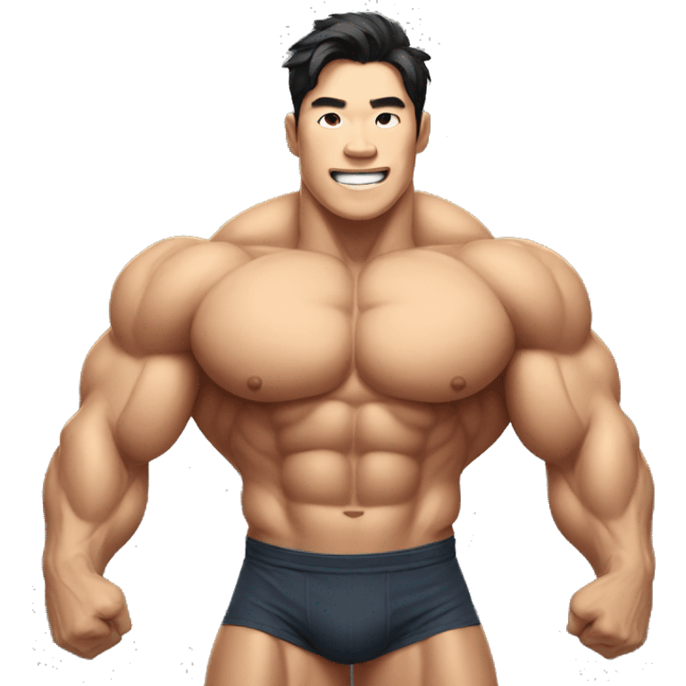 Bodybuilder korean emoji