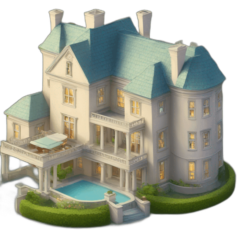 a mansion emoji