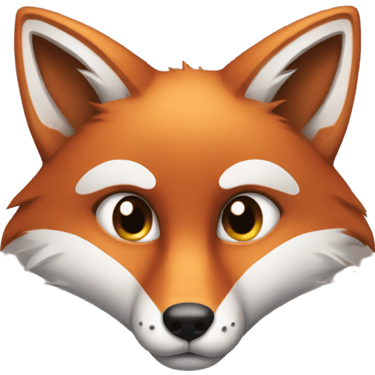 Fox has sleepy eyes emoji