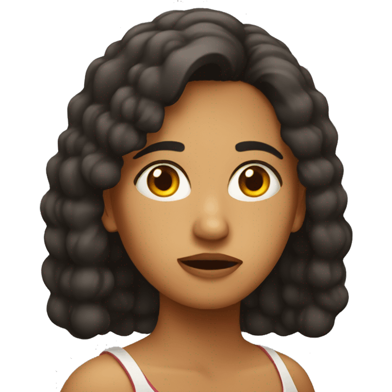 Latin Woman worried emoji