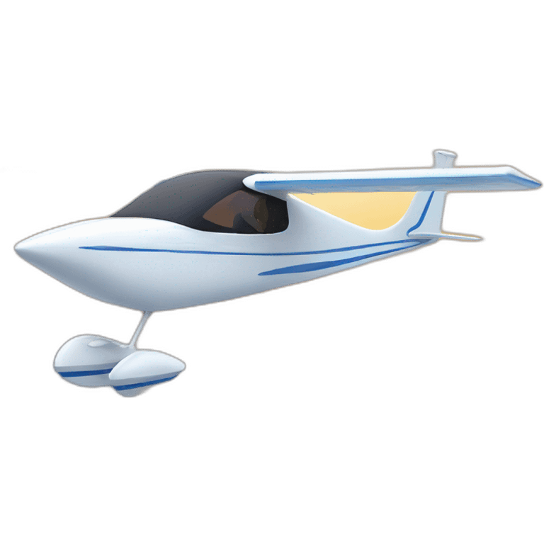 Discus 2b sailplane with girl emoji