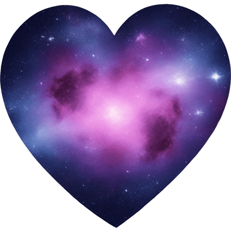 Heart with galaxy in it emoji