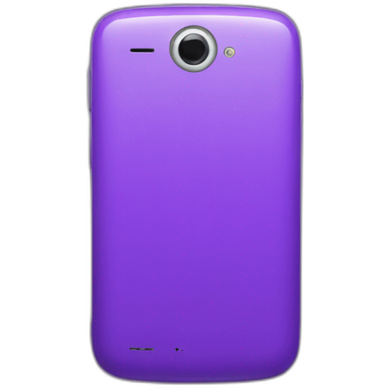 purple smartphone emoji