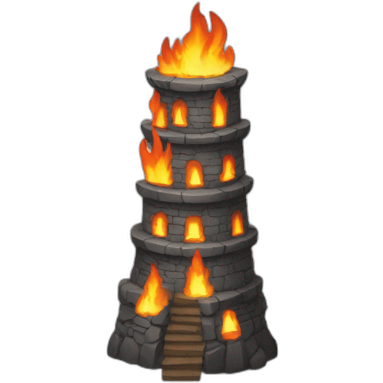 Flame tower emoji