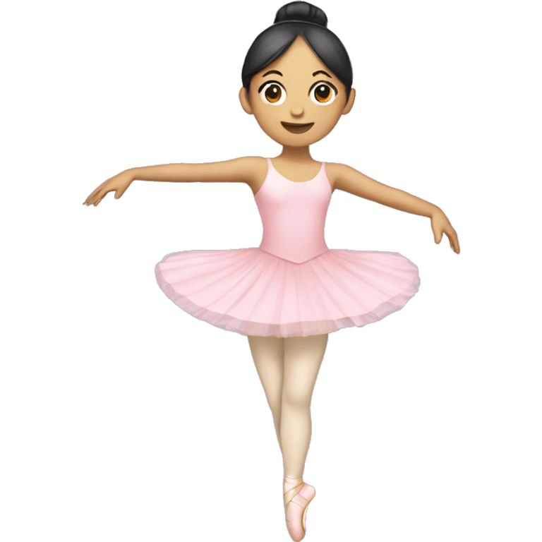 Asian girl ballerina  emoji