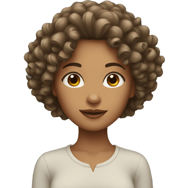 women with curly hair emoji