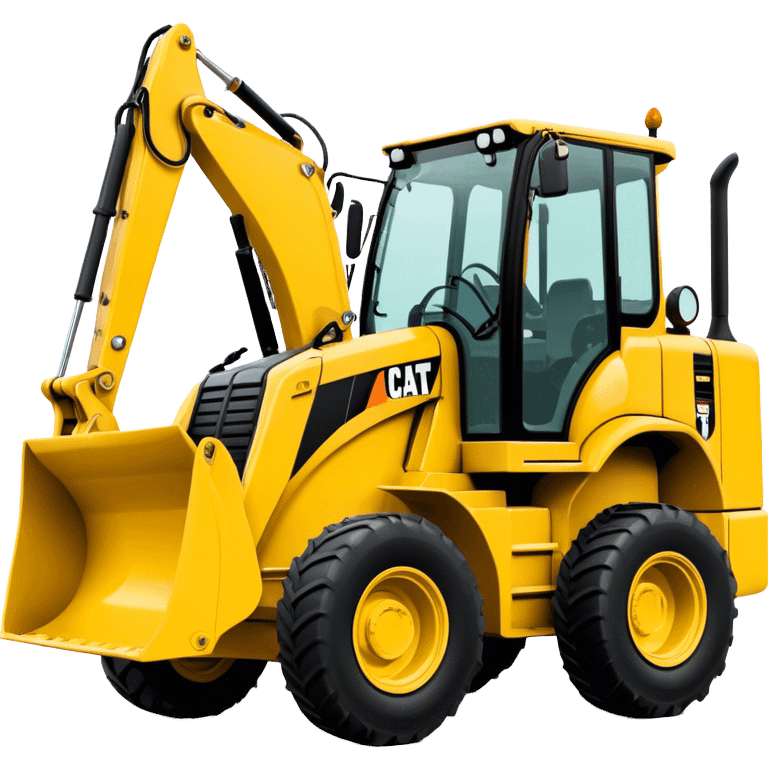 Backhoe Loader - Caterpillar 430F (Model Year: 2021) (Iconic colour: Yellow) emoji