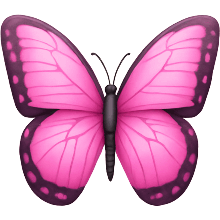 Pink butterfly emoji