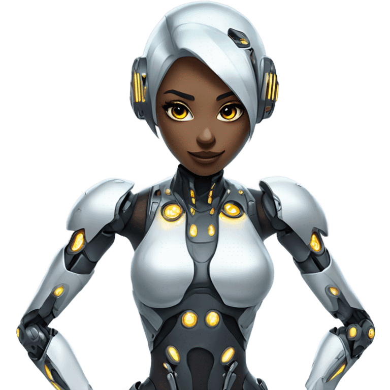 Robot anime girl emoji