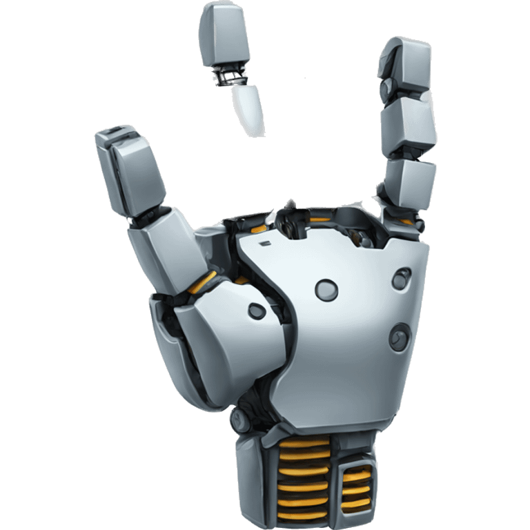 robotic hand ok symbol emoji