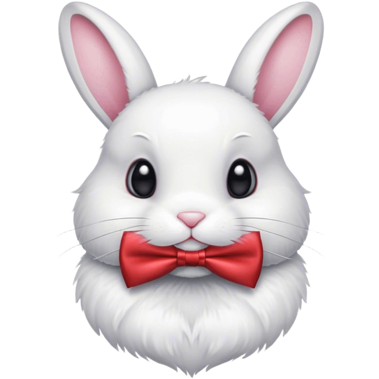 Un lapin avec un noeud  emoji