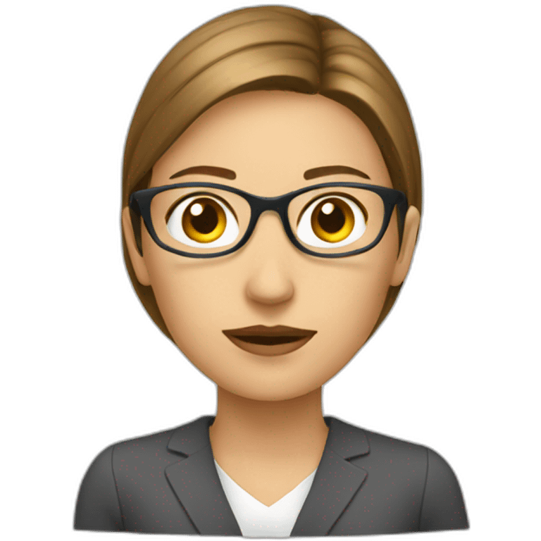 woman-system-analytic emoji