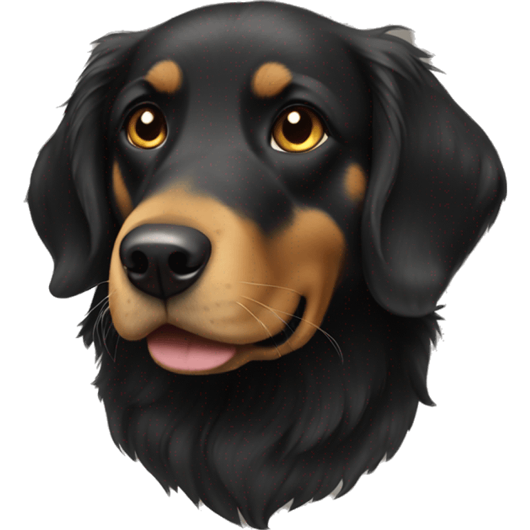 black golden retriever emoji