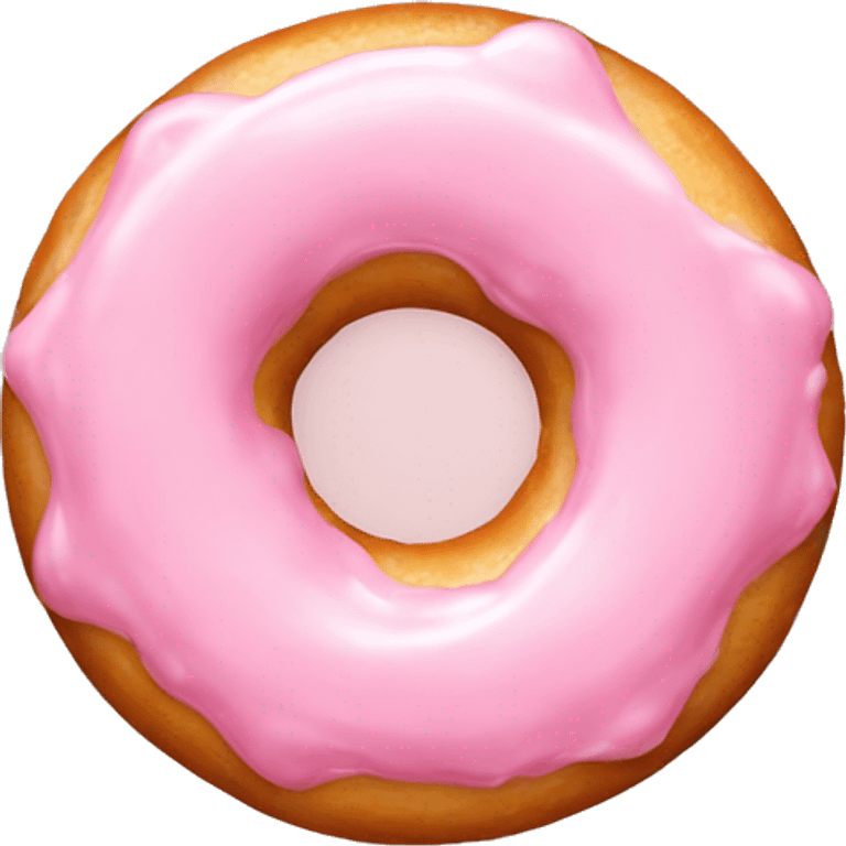 baby pink glazed donut  emoji