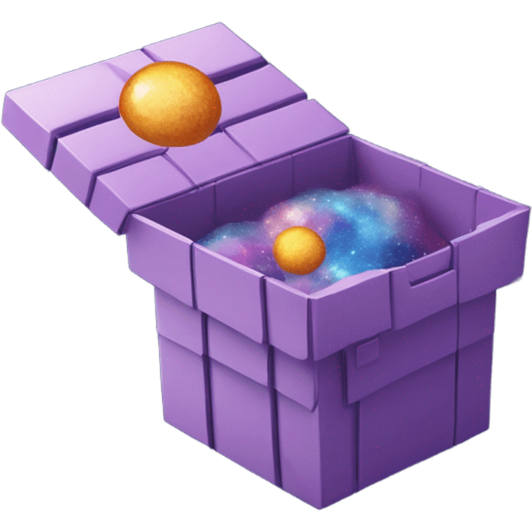 Galaxy themed box emoji