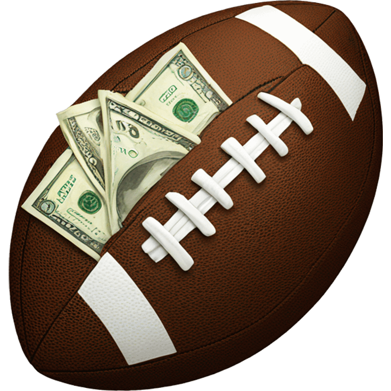 football and money emoji