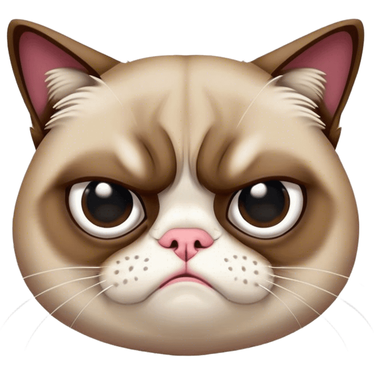 grumpy cat meme emoji