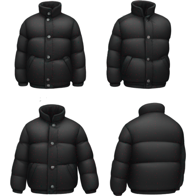 big black puffer jacket emoji