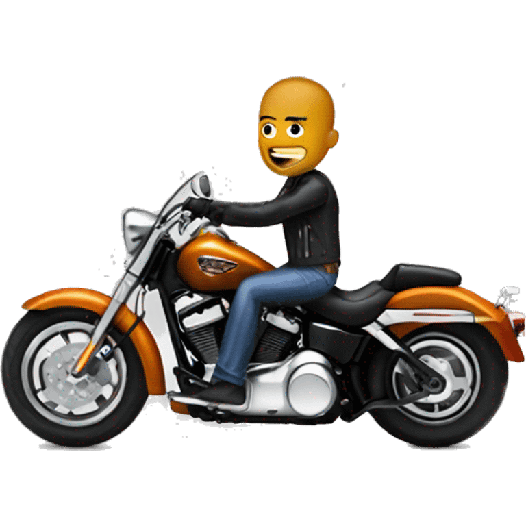 Someone on a Harley Davidson  emoji