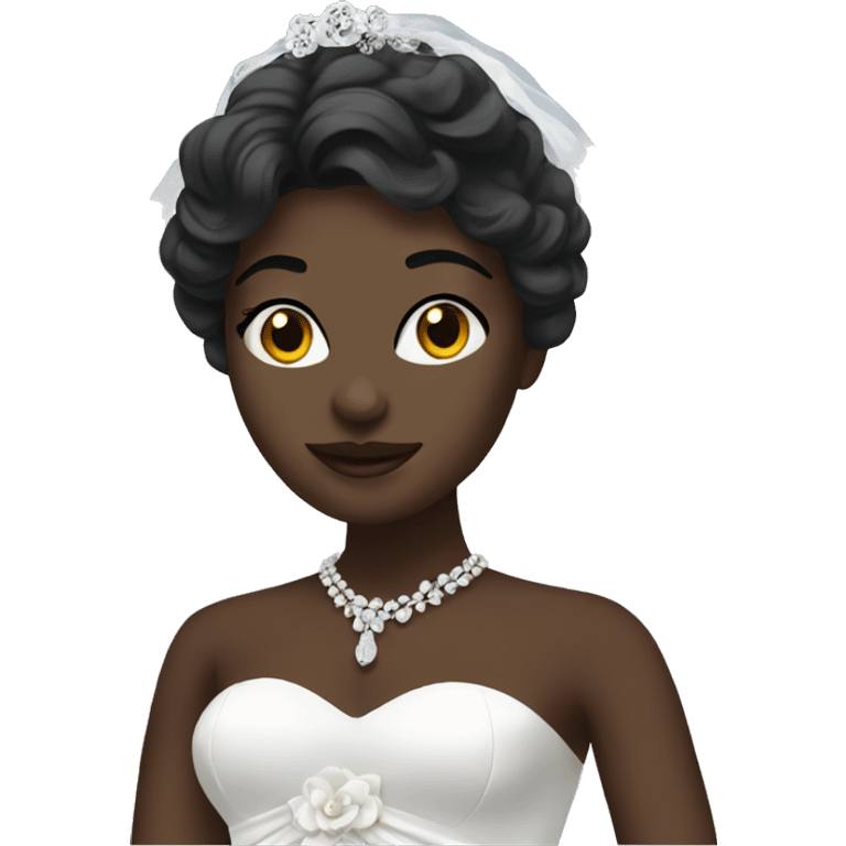 Bride with black veil  emoji