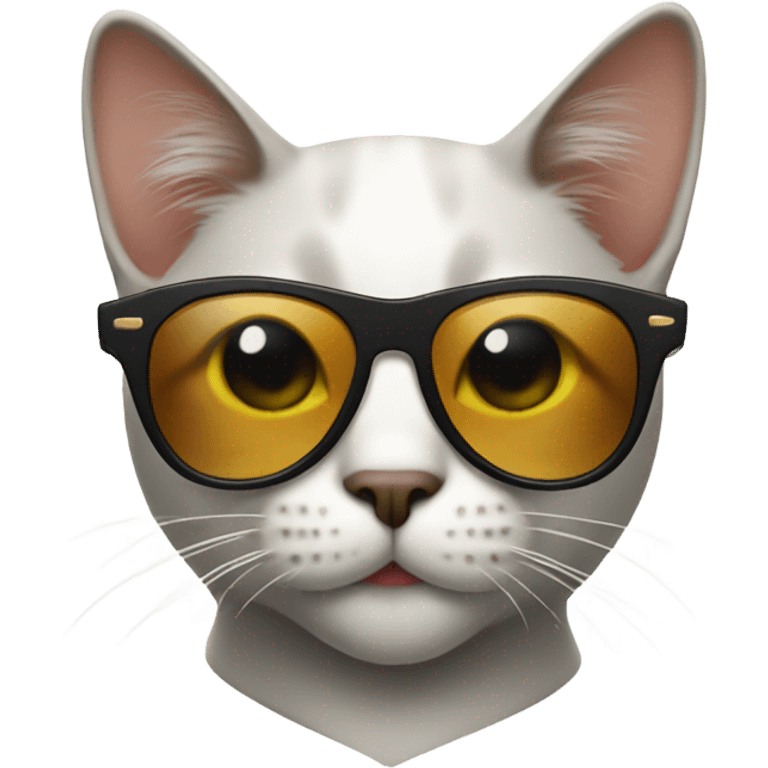 Cat with sunglasses emoji