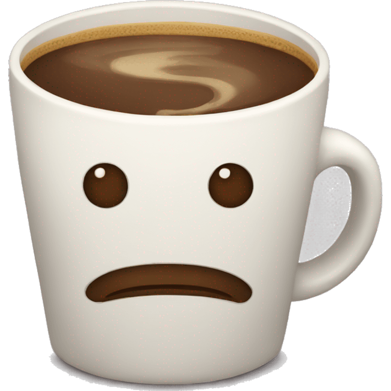 Tired coffee emoji