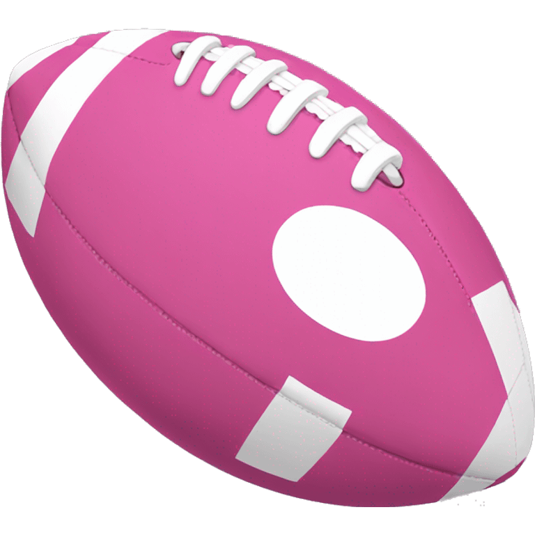 Pink football emoji