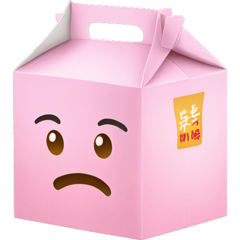 Pastel asian takeout box emoji