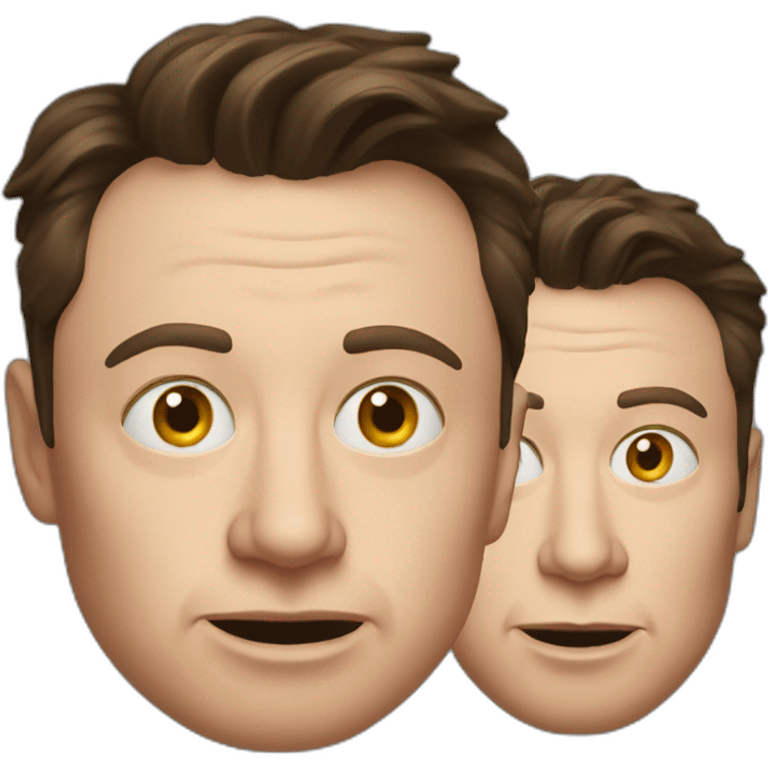 elon musk with crazy eyes emoji