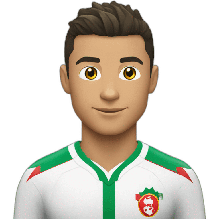 Cristiano Ronaldo avec le maillot de l'Algérie  emoji