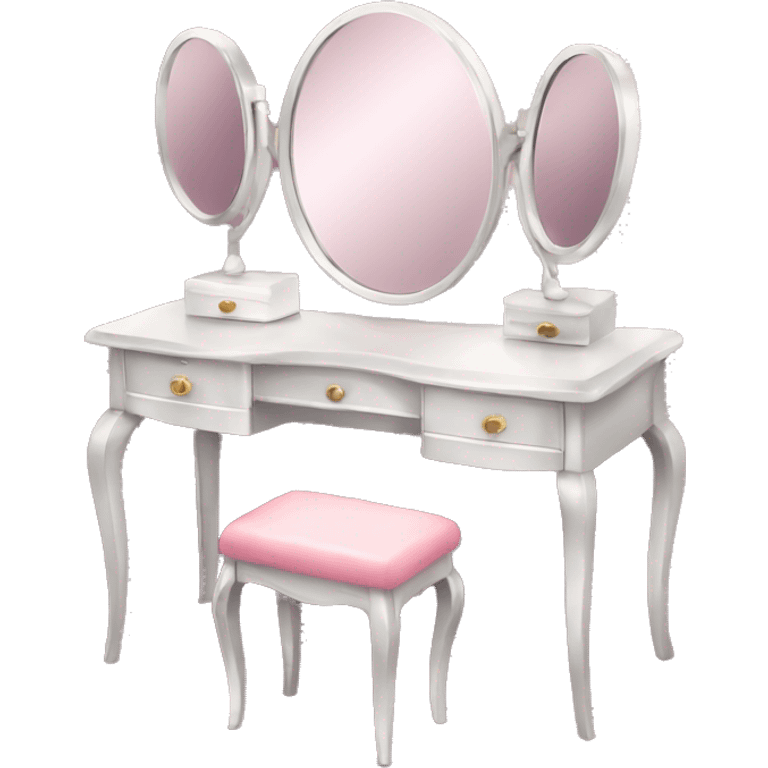 Vanity table with mirror  emoji