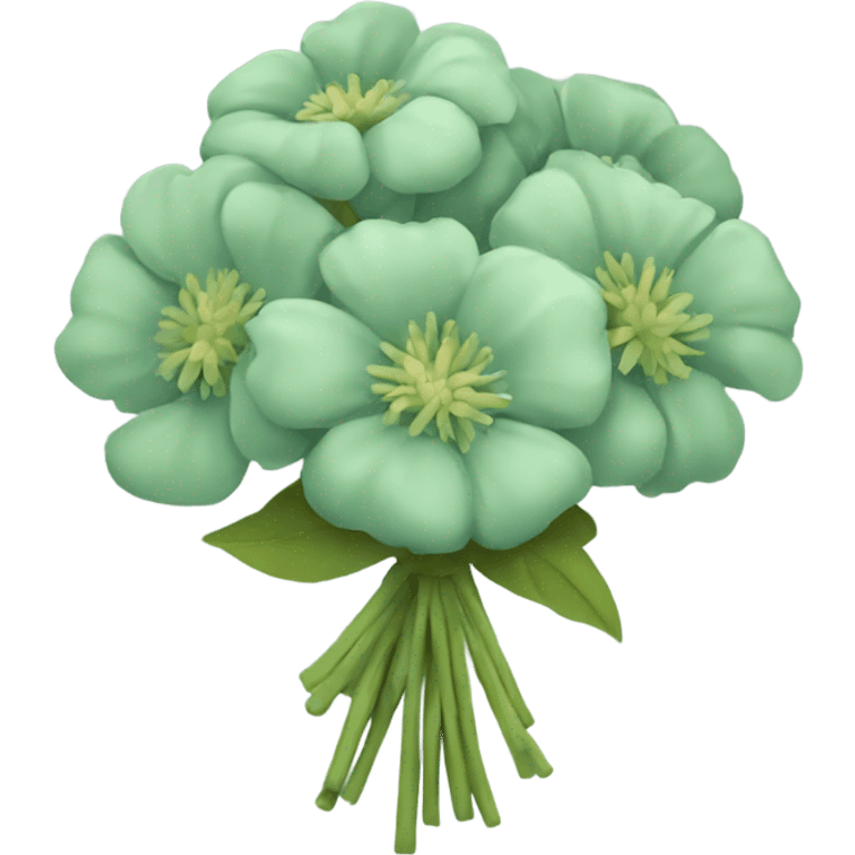 Sage  green flower bouquet  emoji