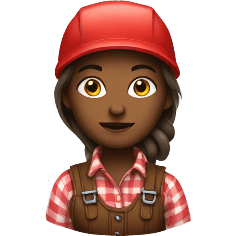 Girl lumberjack emoji