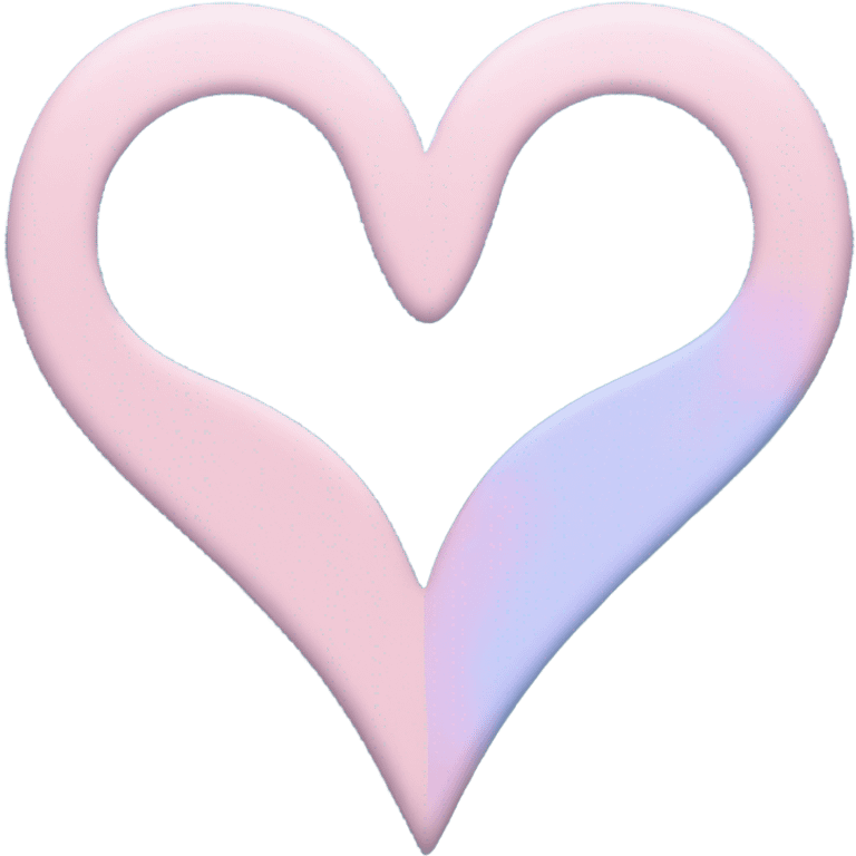 Pink and blue heart  emoji