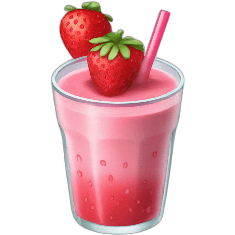 Smoothie a la fraise emoji