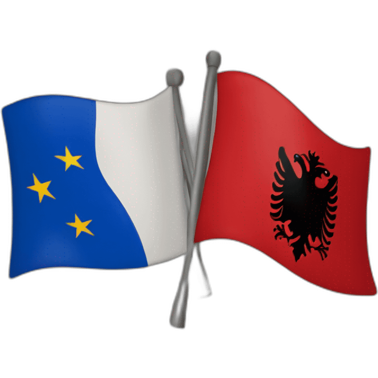 Kosovo and albanian flag emoji