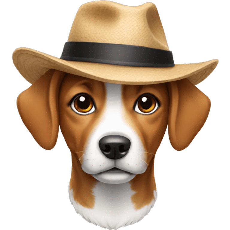 A dog with a hat  emoji