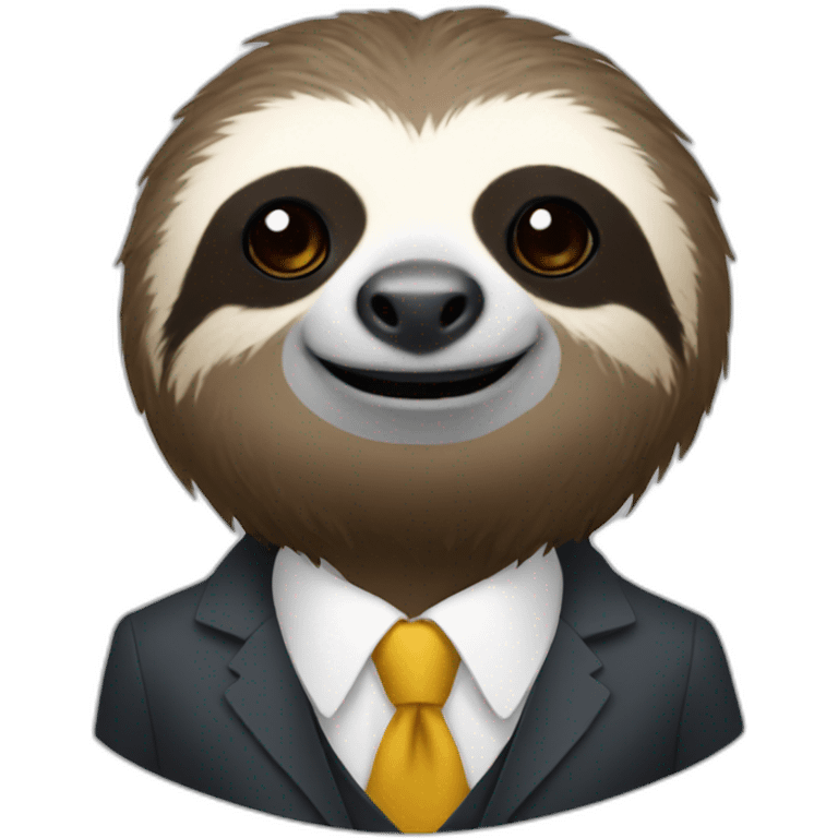 Sloth in suit emoji