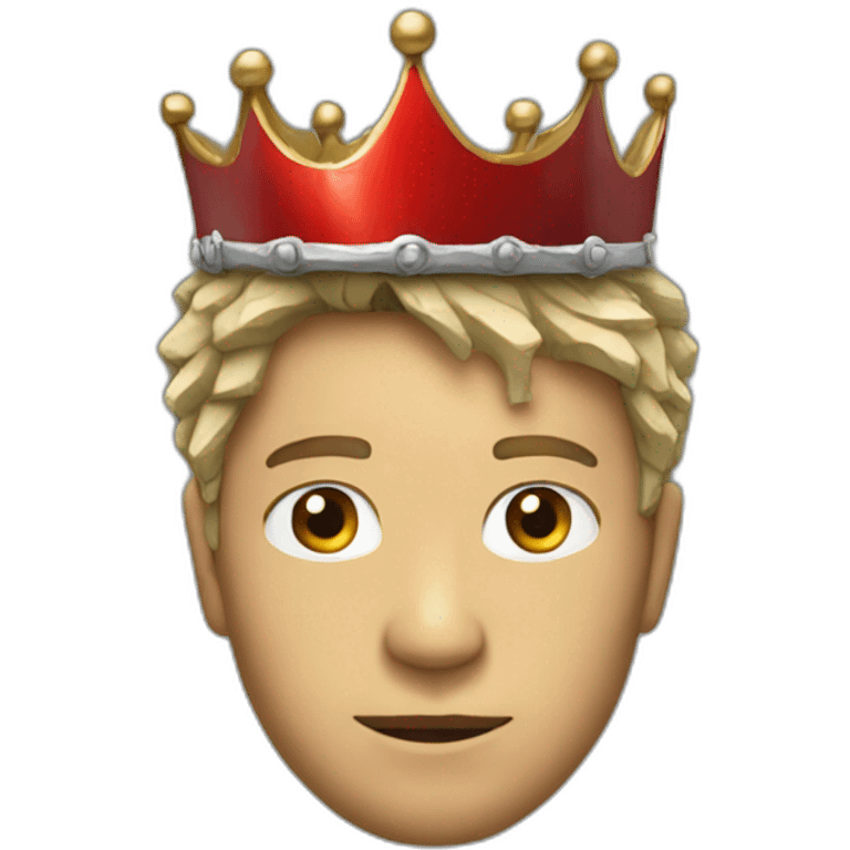 Cracked crown emoji