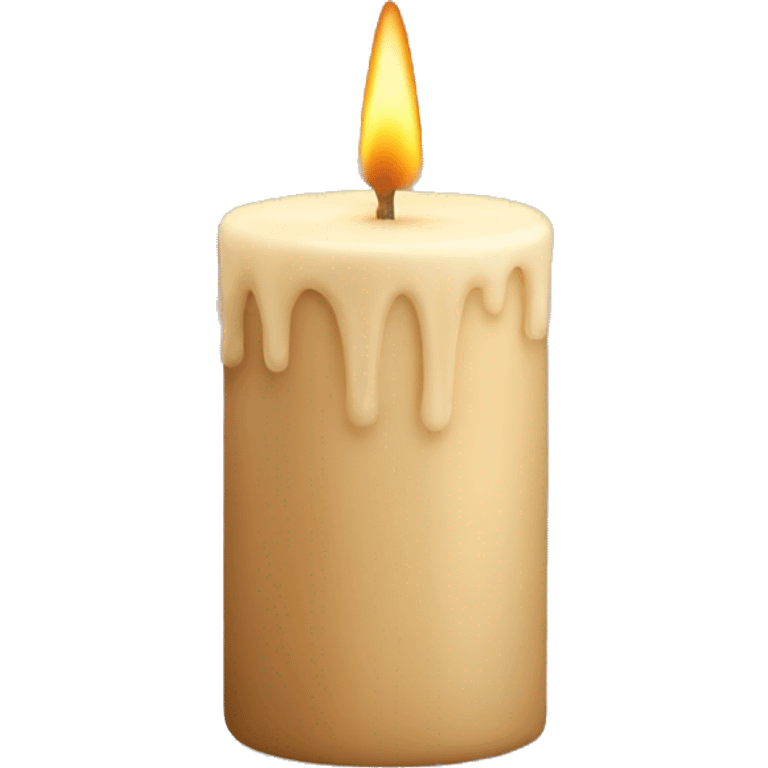 Beige candle emoji