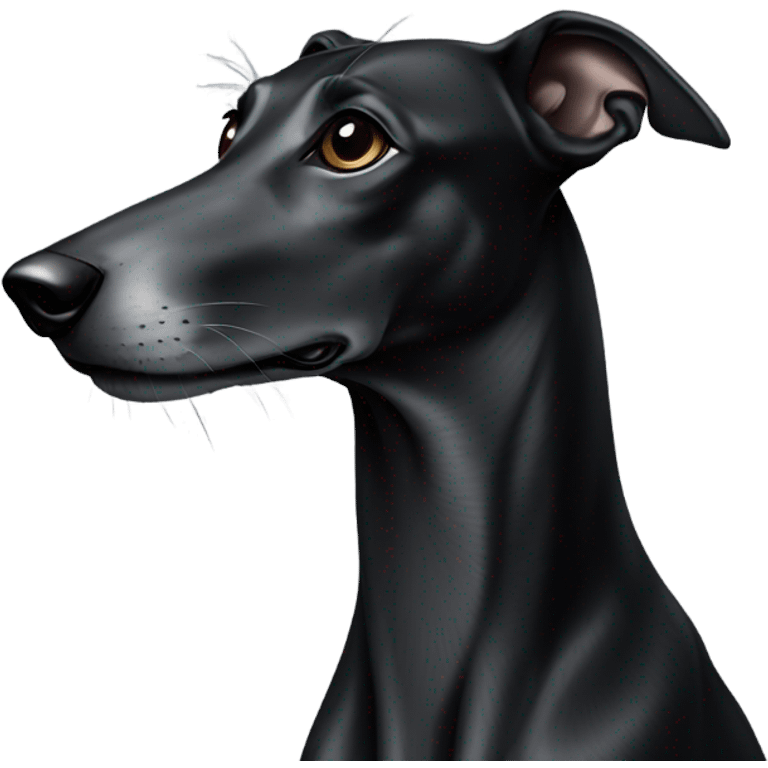 Black greyhound emoji