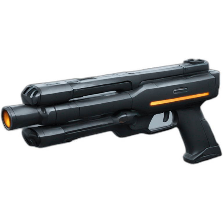 futuristic dark vacuum pistol emoji