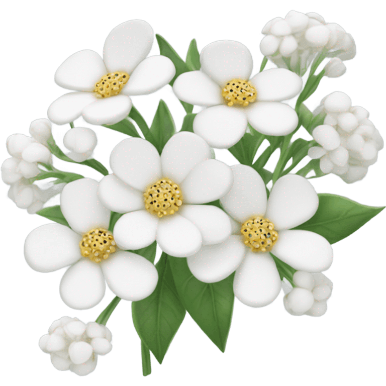 White flowers emoji